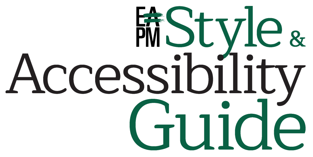 EAPM Style and Accessibility Guide