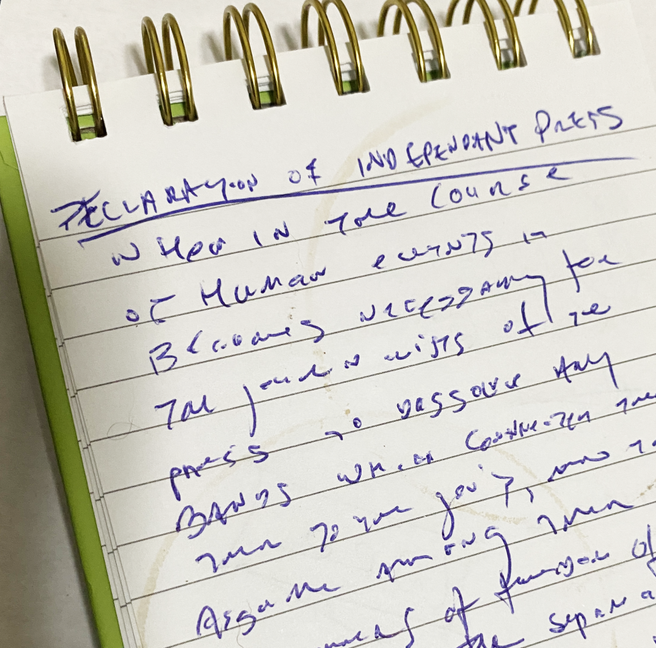 The declaration of an independent Press